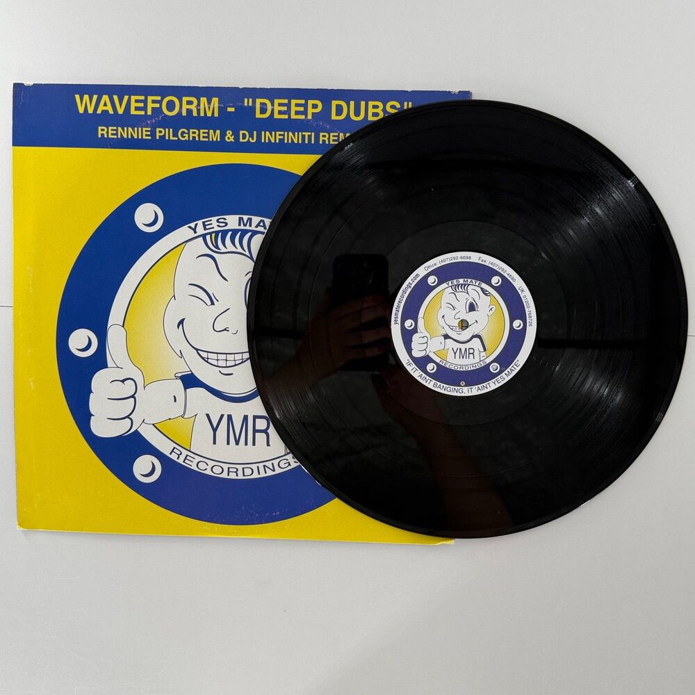 Waveform Deep Dubs 12” Vinyl 2000 UK Breakbeat Rennie Pilgrem YMR006 #37
